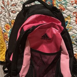 Pink Adidas backpack